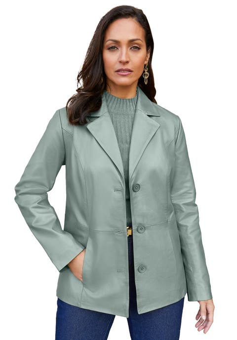 Leather Blazer (Plus)