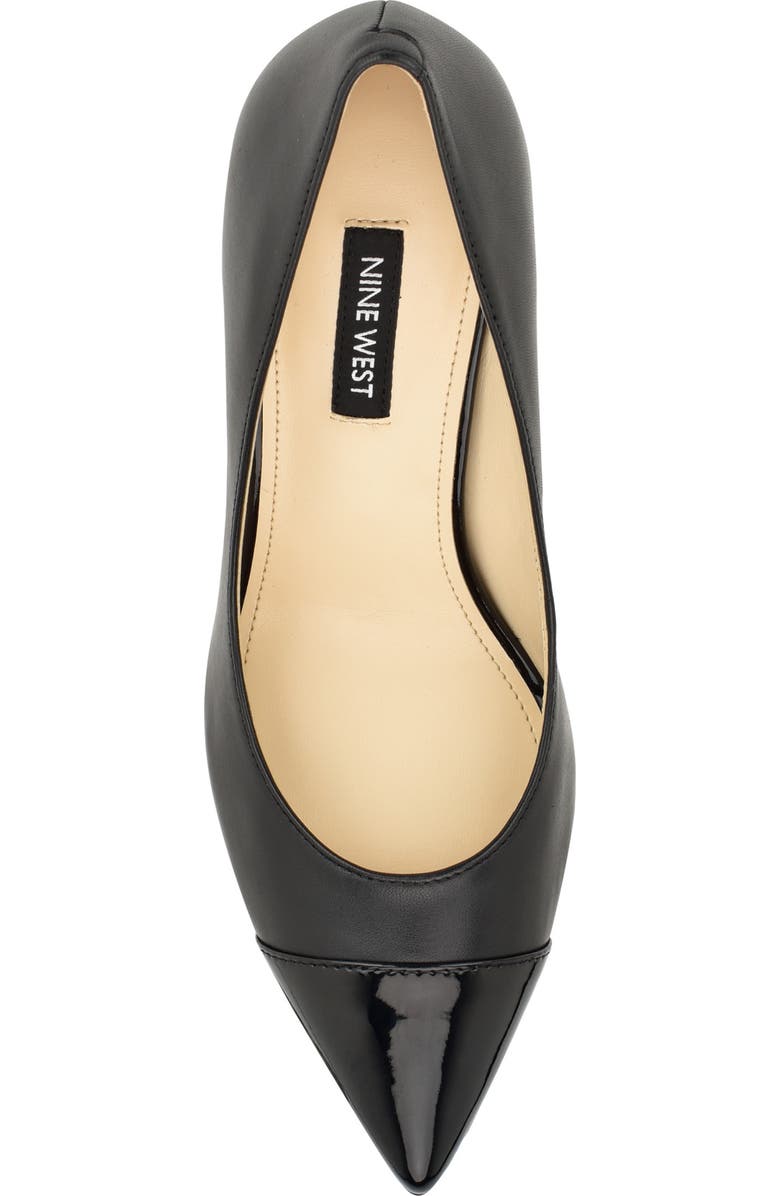Nine West Enda Pointed Cap Toe Pump, Alternate, color,