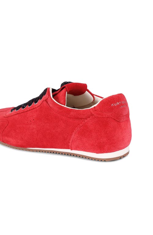 Kurt Geiger Suede Islington Low-top Sneakers In Red