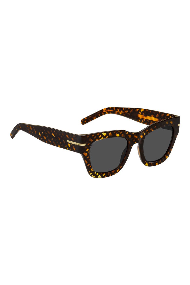 51mm Square Sunglasses, Alternate, color, HAVANA PATTERN
