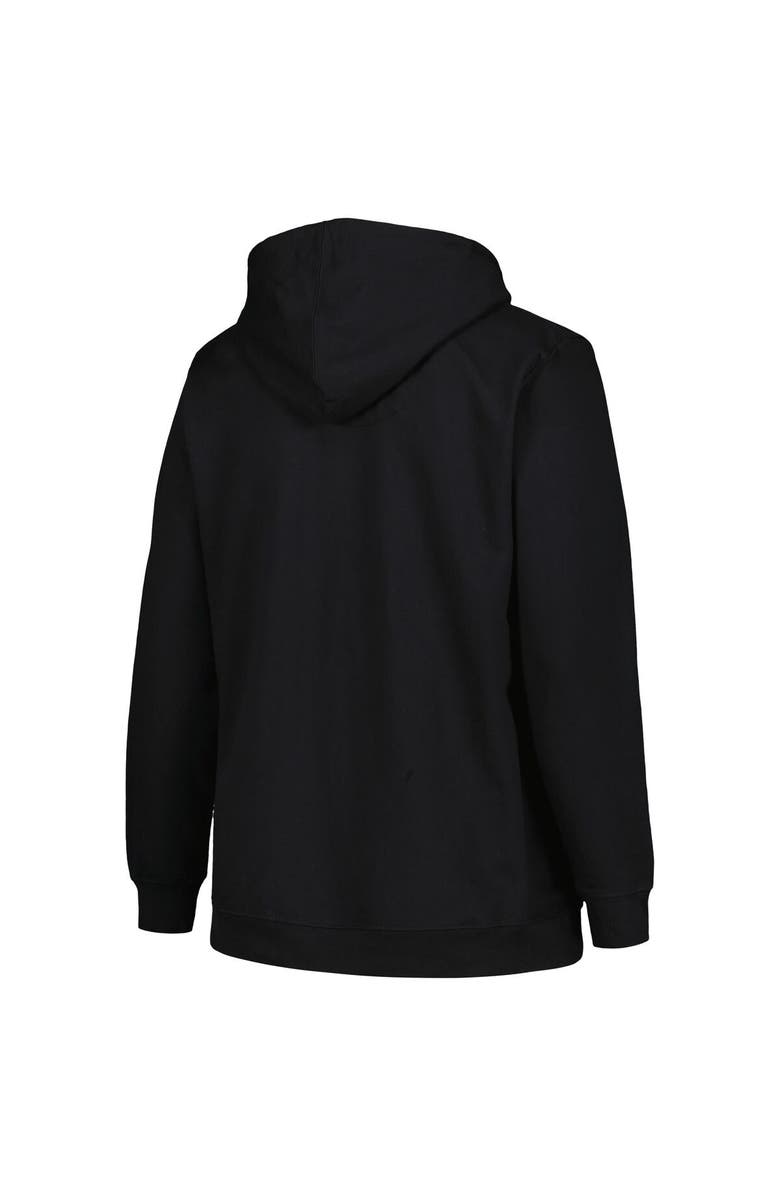 Champion Women's Champion Black Iowa Hawkeyes Plus Size Heart & Soul Notch Neck Pullover, Alternate, color, Black