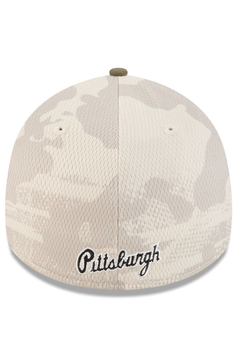 New Era Men's New Era Light Beige/Olive Pittsburgh Pirates 2025 Armed Forces Day 39THIRTY Flex Hat, Alternate, color, Light Beige
