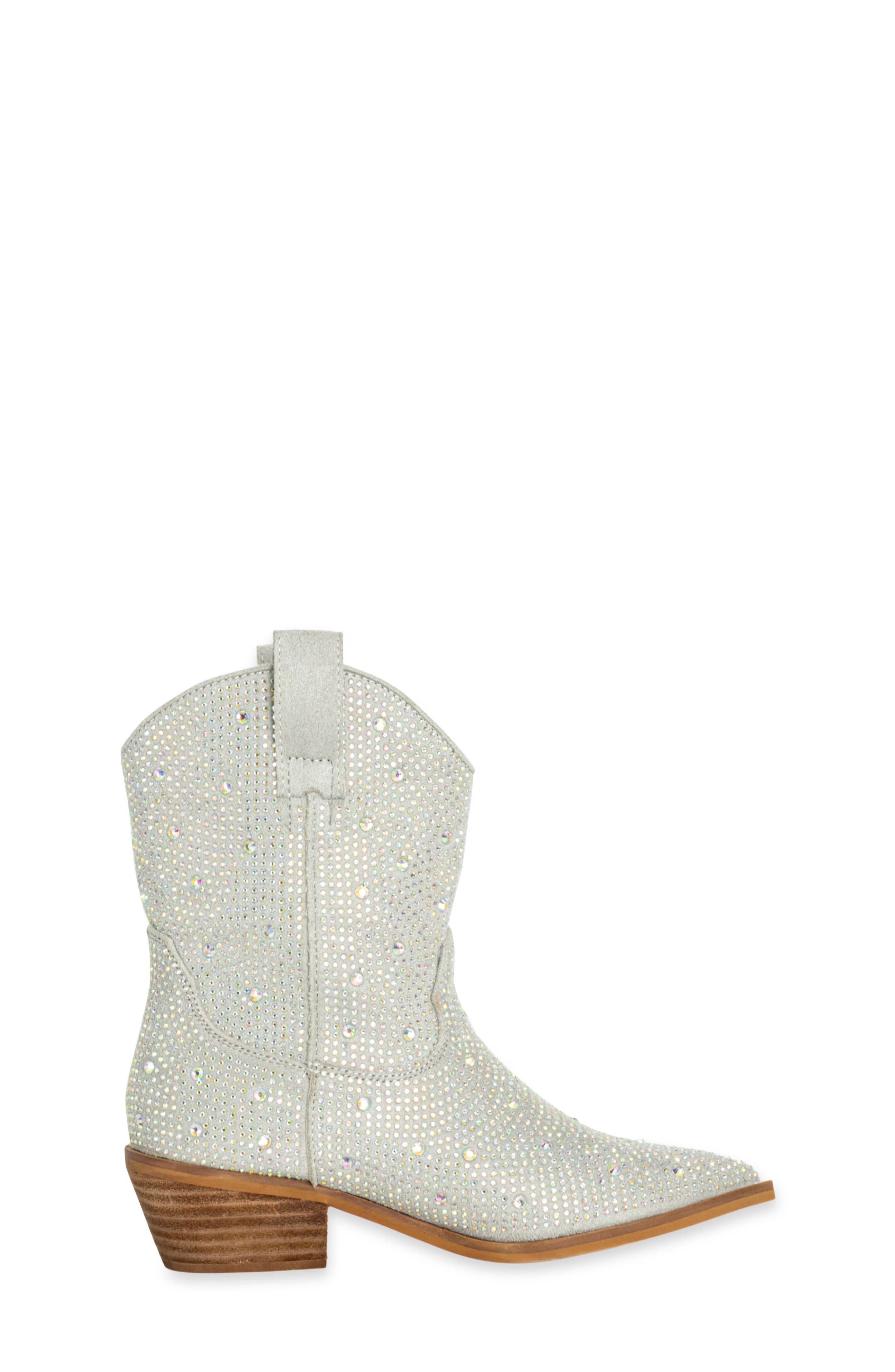 Kids' Zouzou Mini Western Boot, Alternate, color, IRIDESCENT