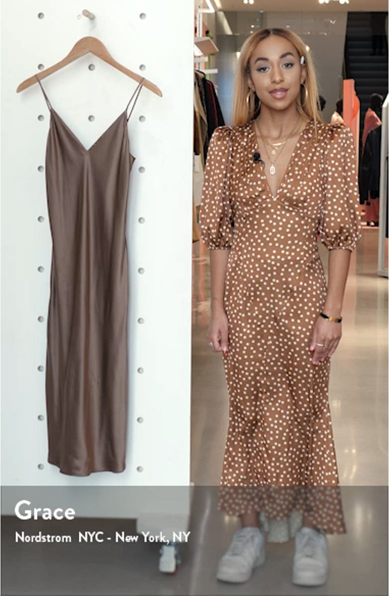 Jodie Silk Slipdress, sales video thumbnail