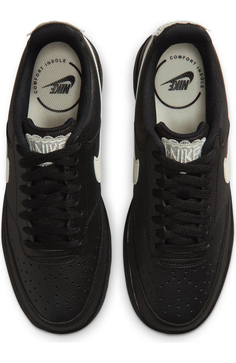 Nike Court Vision Sneaker, Alternate, color, Black/ Pale Ivory