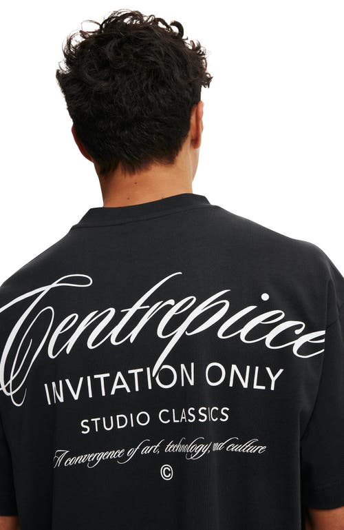 COTTON ON COTTON ON BOX FIT TEXT T-SHIRT