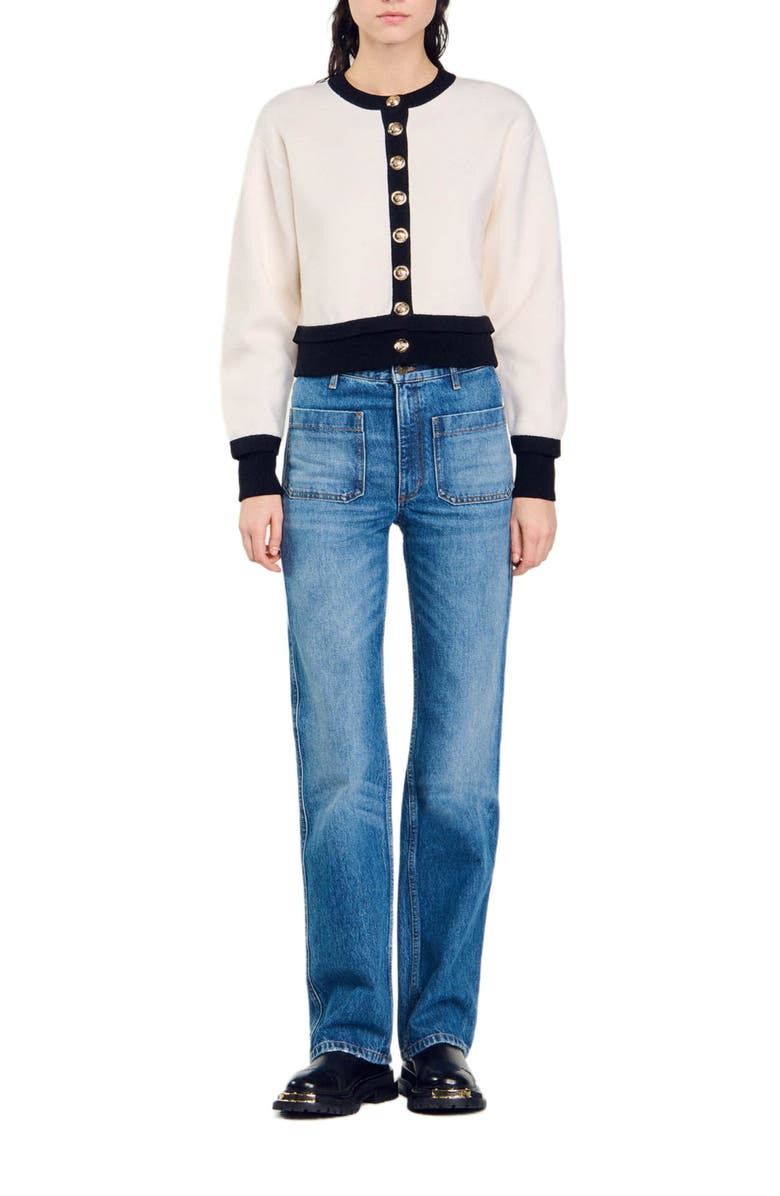 SANDRO Knit cardigan, Alternate, color, 