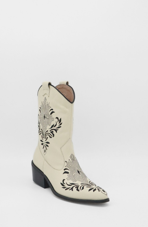Stivali New York Knox Cowboy Boots In Neutral