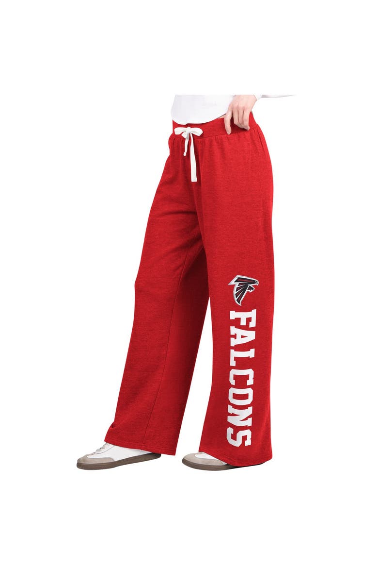 Women's  Starter  Red Atlanta Falcons Field Wide Leg Sweatpants, Main, color, Red