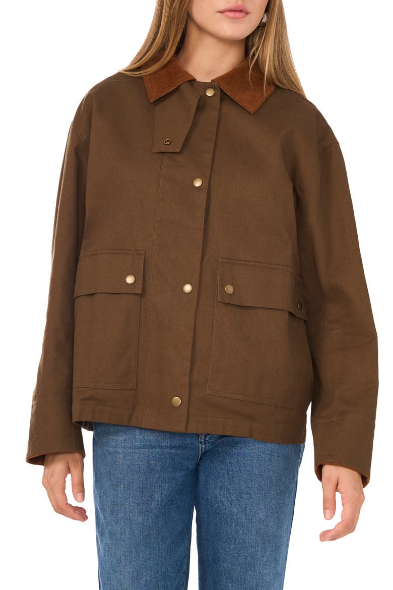 Cotton Twill Barn Jacket, Main, color, BEECH