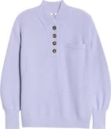 Lunya Cozy Cottonsilk™ Pocket Henley Sweater