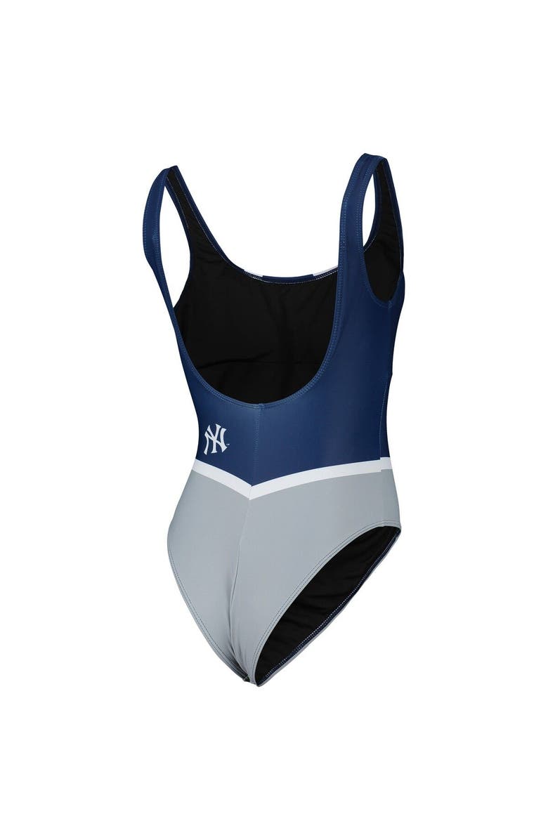 FOCO Women's FOCO Navy New York Yankees Team One-Piece Bathing Suit, Alternate, color, 