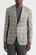 Vince Icon Relaxed Fit Glen Check Brushed Wool Sport Coat
