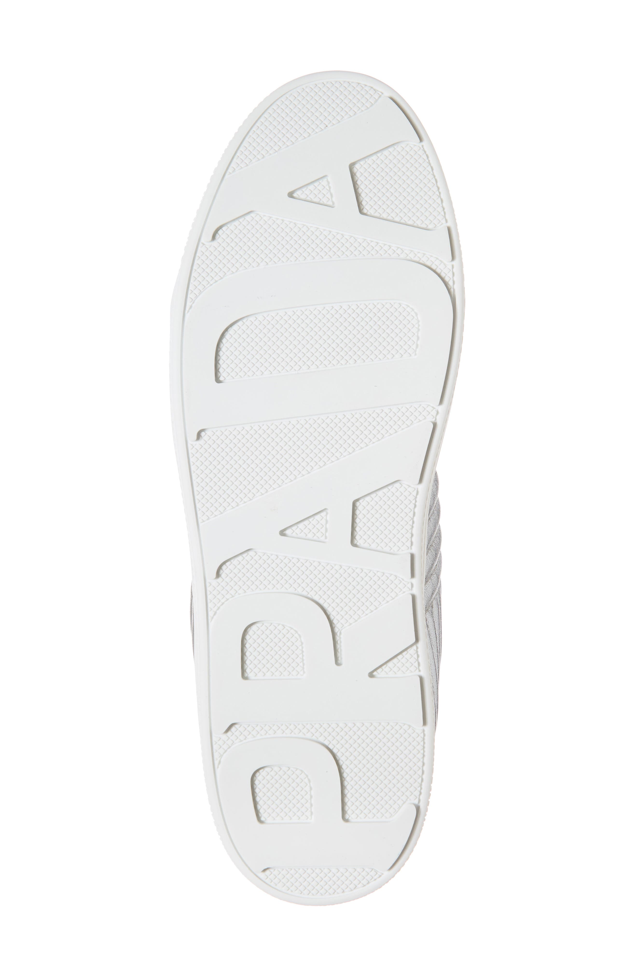 Prada Quilted Leather Sneaker, Alternate, color, 