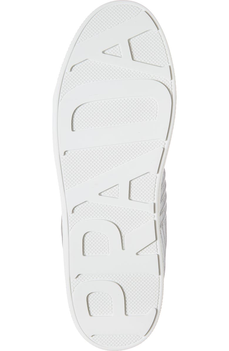 Prada Quilted Leather Sneaker, Alternate, color,