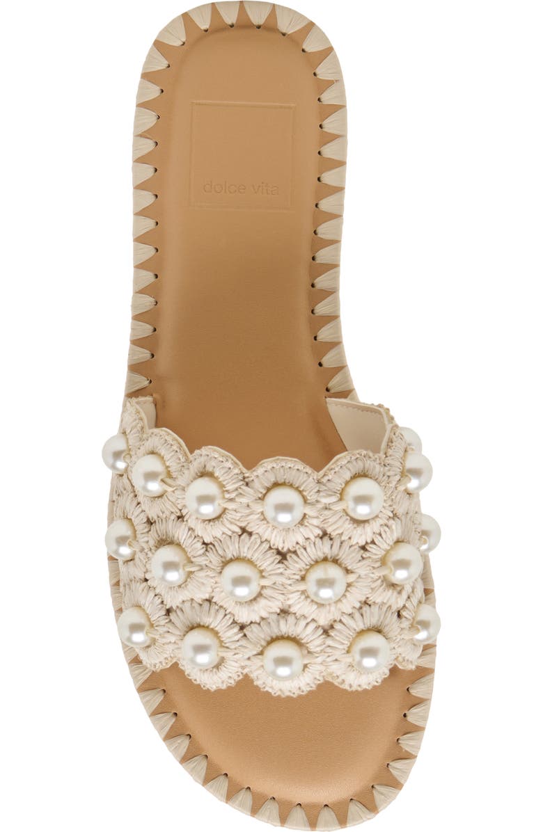 Dolce Vita Harlyn Slide Sandal, Alternate, color, Vanilla Raffia