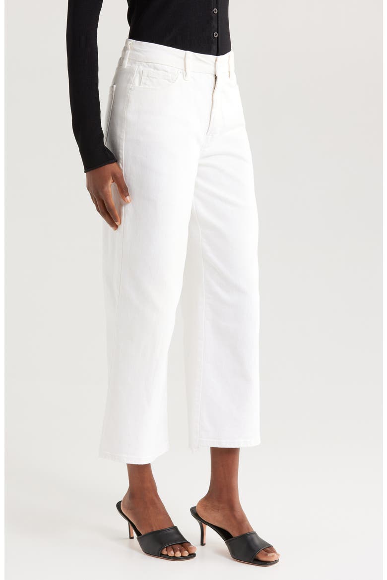 Good Waist Crop Palazzo Jeans, Alternate, color, WHITE001