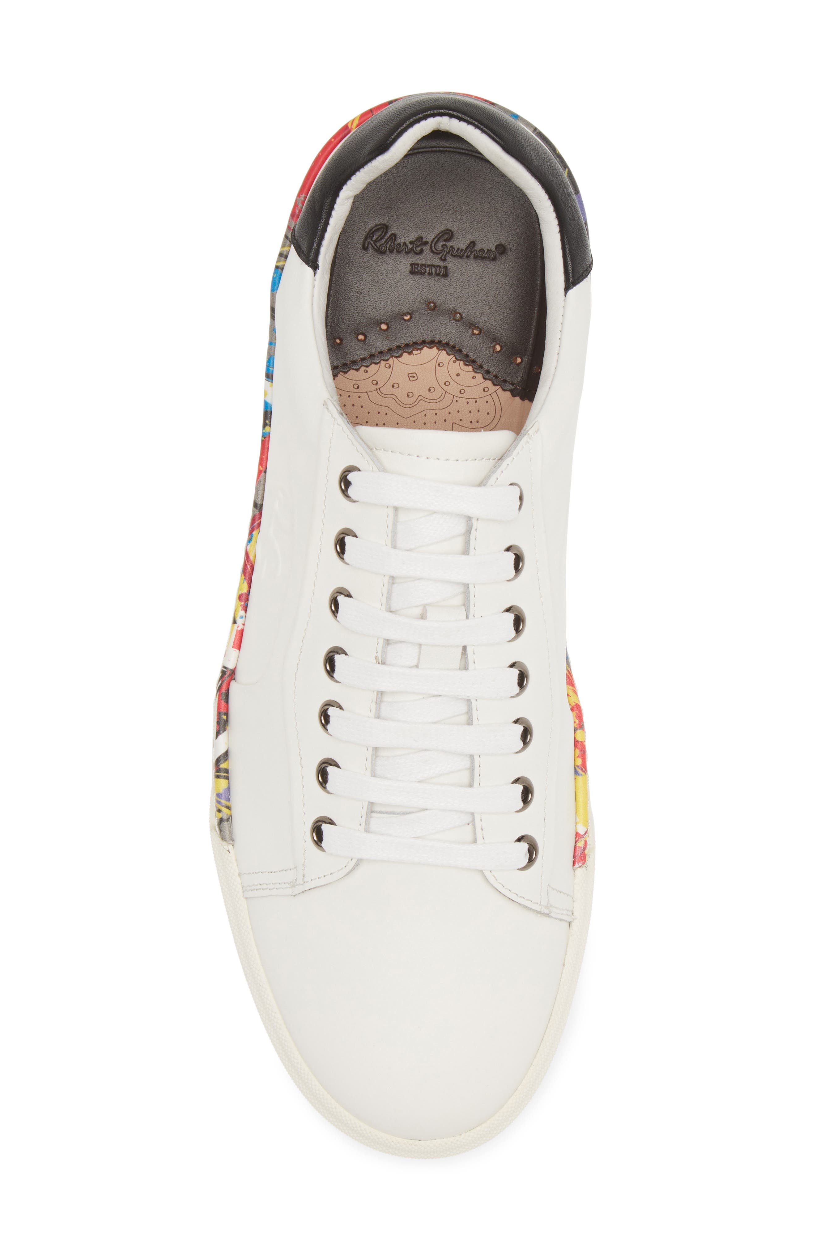 Robert Graham Sator Low Top Leather Sneaker, Alternate, color, 