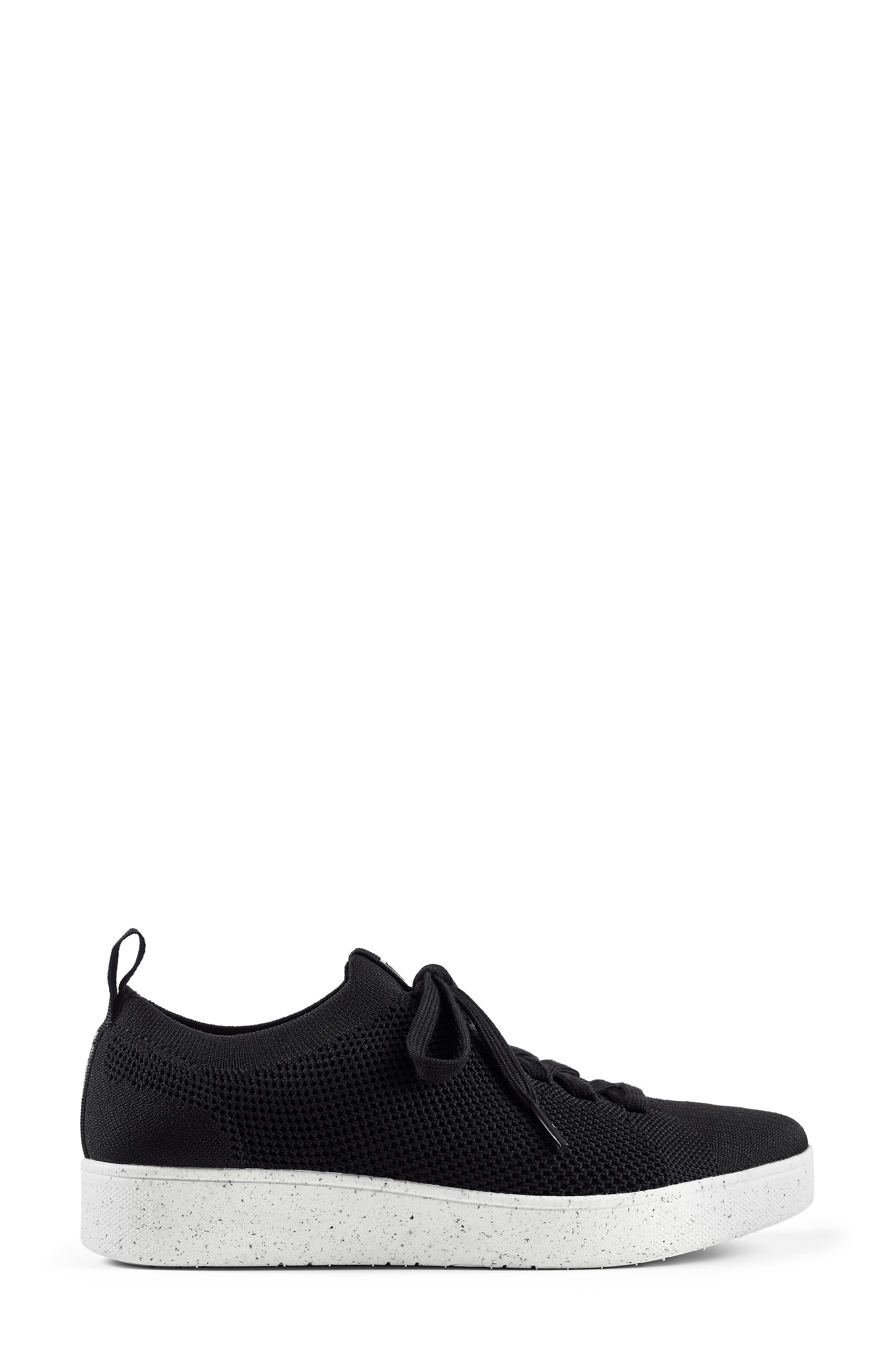 FitFlop Rally Knit Sneaker, Alternate, color, Black