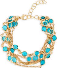 SAACHI Multi Chain Crystal Bracelet