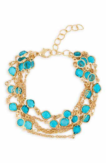 SAACHI Multi Chain Crystal Bracelet