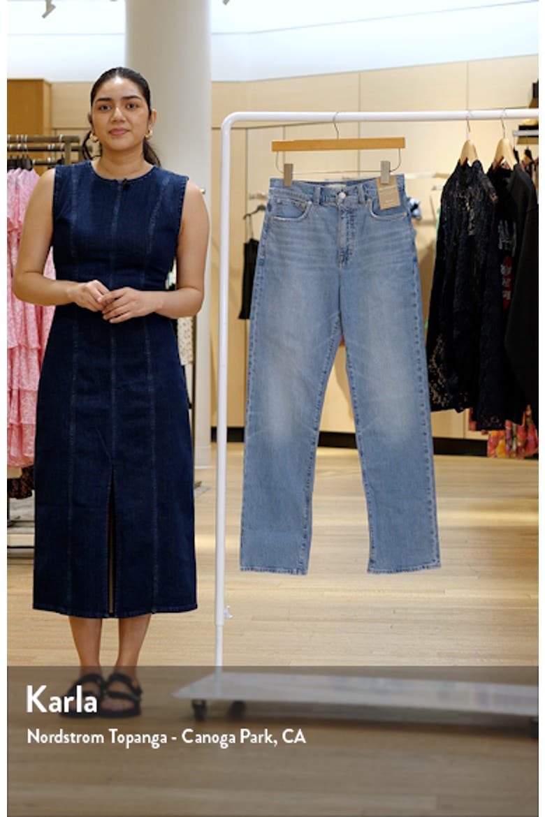 The '90s High Waist Straight Leg Jeans video