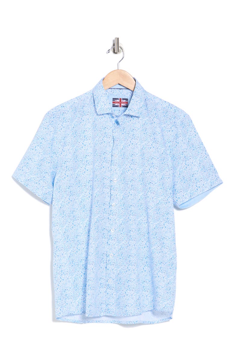 Short Sleeve Sport Shirt, Alternate, color, BLUE/ BLEU