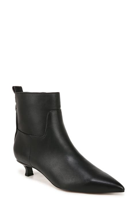 Low kitten heel ankle boots hotsell