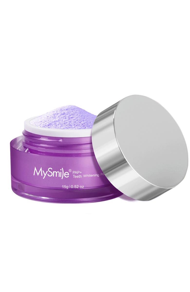 MySmile PAP Mint Non-Sensitive Teeth Whitening Powder Cavity Prevention Little Foam - 0.52 oz, Main, color, 