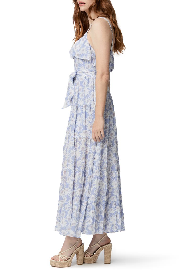 Tecin Floral Ruffle Maxi Dress, Alternate, color, PERIWNKLE