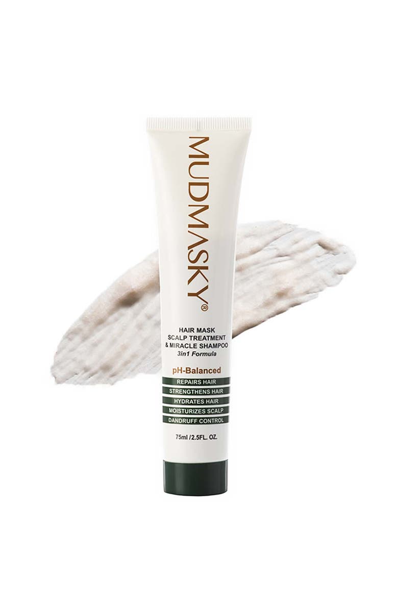 MUDMASKY Hair Mask Scalp Treatment and Miracle Shampoo 2.5oz, Main, color, NO COLOR