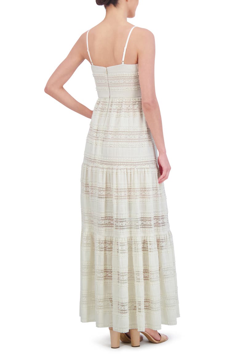 Lace Inset Detail Maxi Sundress, Alternate, color, IVORY