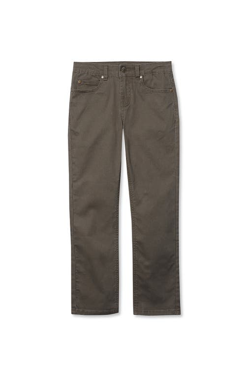 Lands' End Boys Iron Knee Twill 5 Pocket Pants In Brown