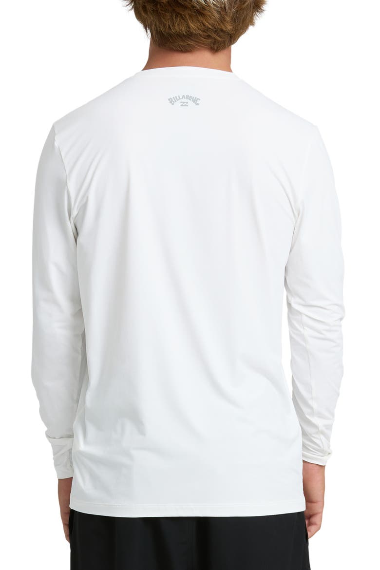 All Day Wave Graphic Long Sleeve UPF 50+ Surf T-Shirt, Alternate, color, WHITE