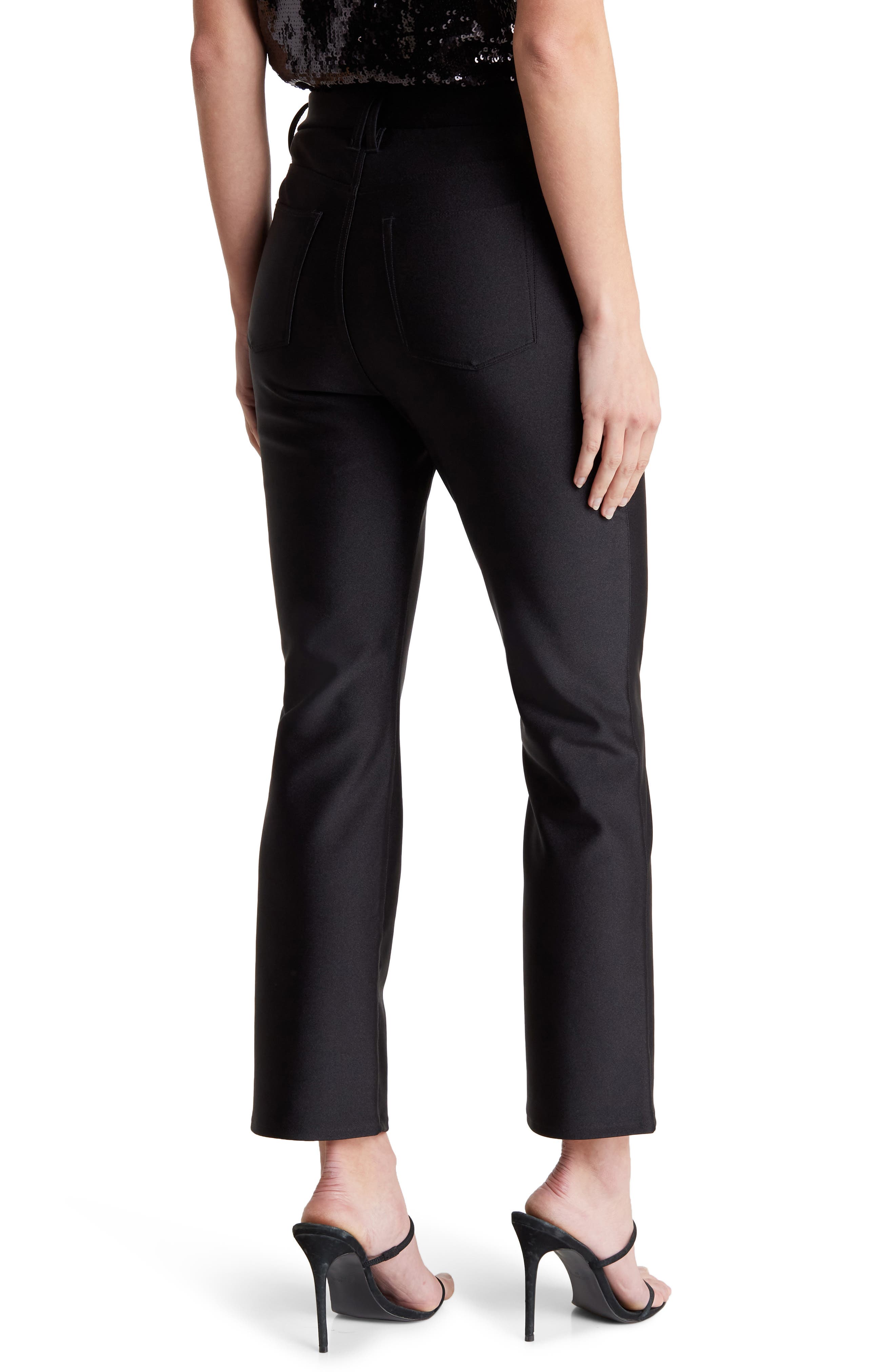 Compression Shine Straight Leg Crop Pants - image 2