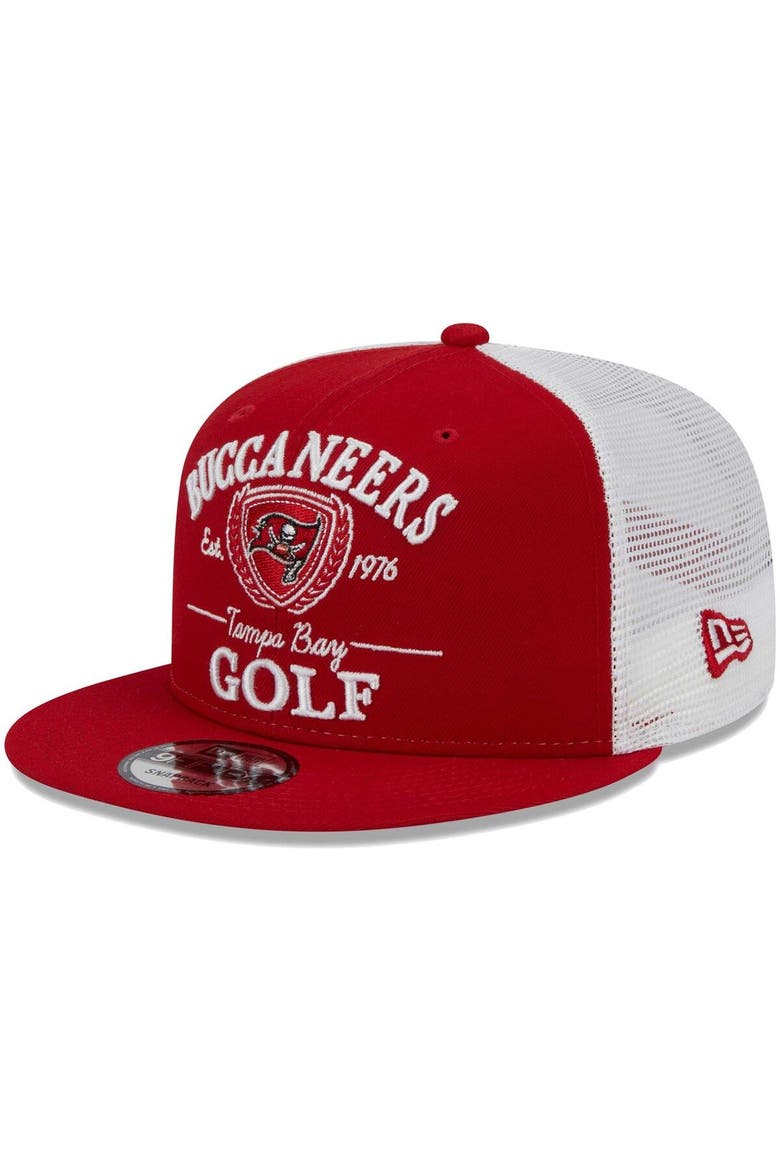 Men's New Era Red Tampa Bay Buccaneers Club 9FIFTY Snapback Hat, Main, color, Red