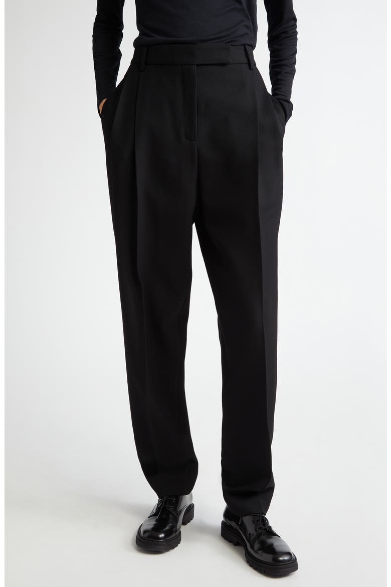Bacall Virgin Wool Trousers, Main, color, BLACK