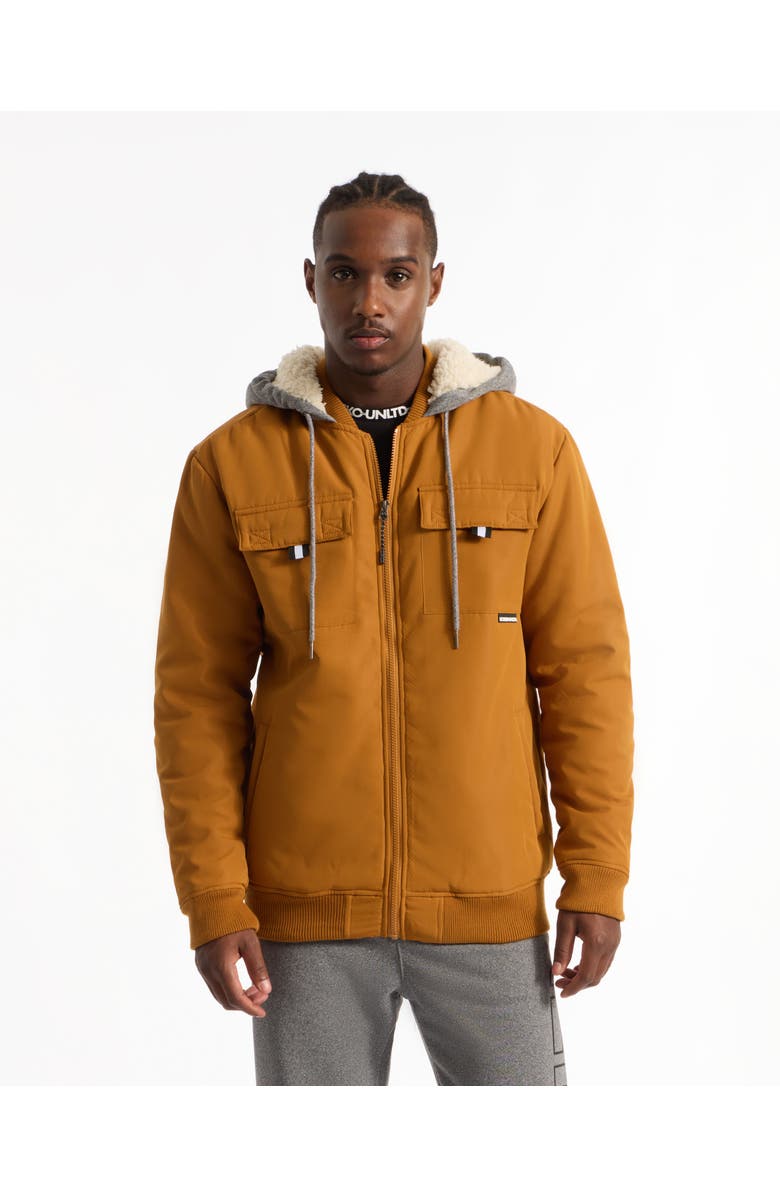 Ecko Unltd. Too Cool For School Varsity Jacket, Main, color, Tims