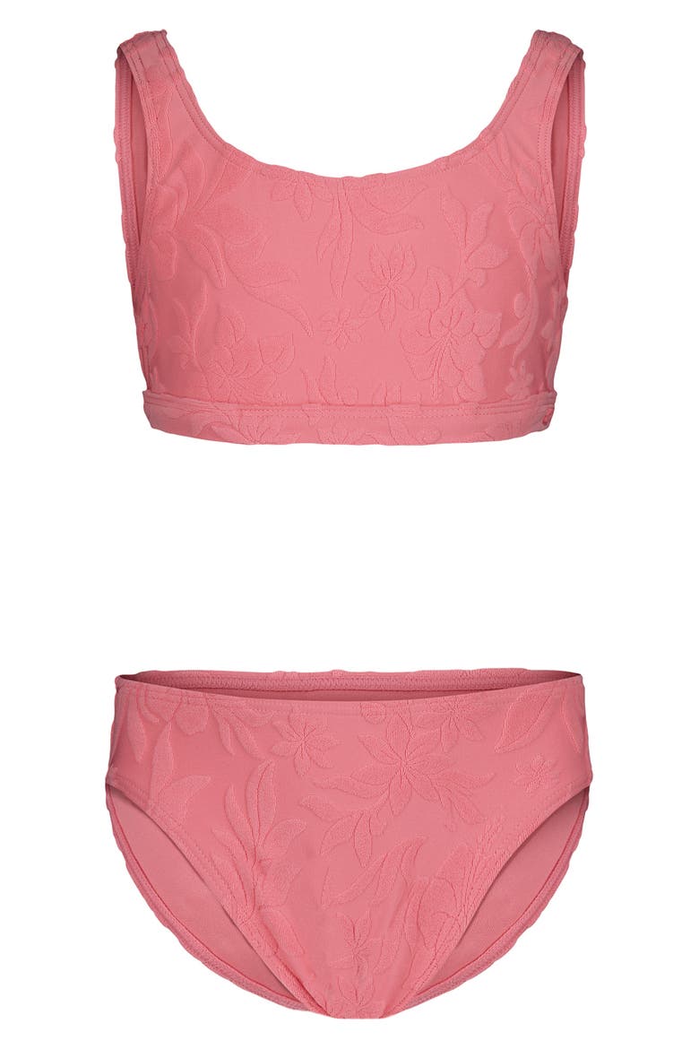 Kids' Hula Hoop Two-Piece Swimsuit, Main, color, PLUMERIA