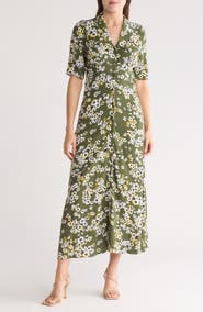 BY DESIGN Isla Crepe Midi Dress