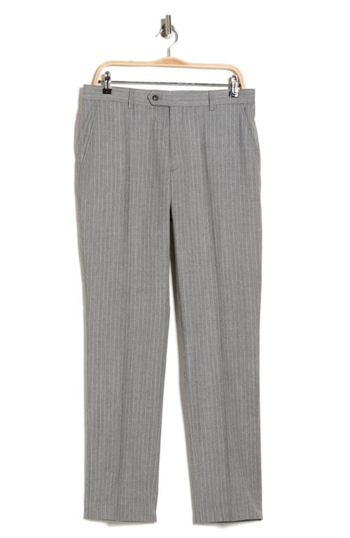 Tommy Hilfiger Pinstripe Wool Dress Pants In Gray