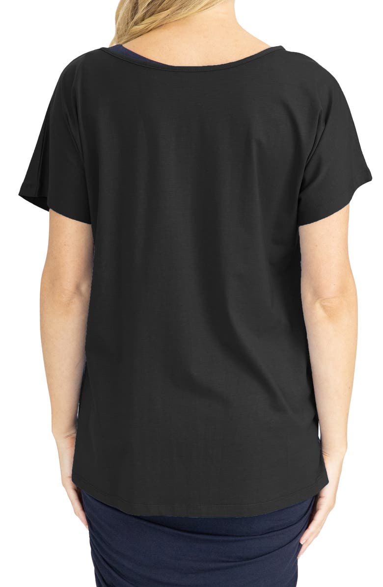 Angel Maternity Tie Front Maternity/Nursing T-Shirt, Alternate, color,