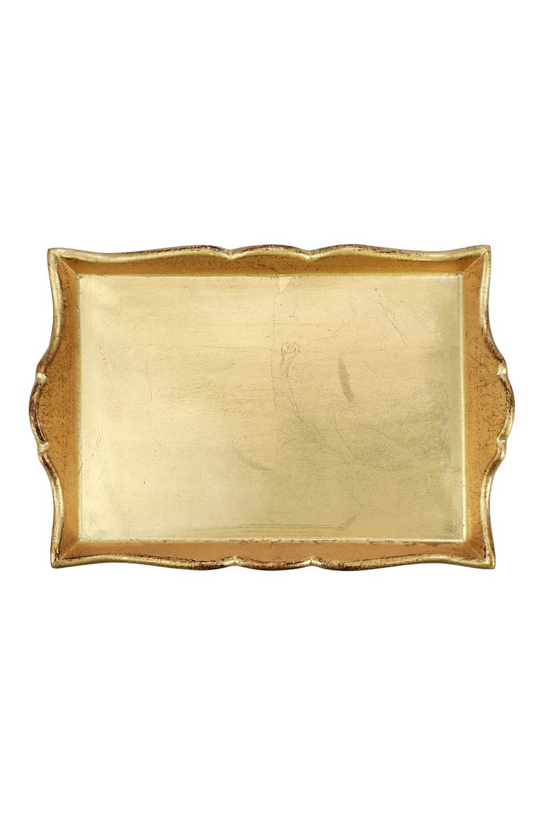 Florentine Gilt Tray, Main, color, GOLD