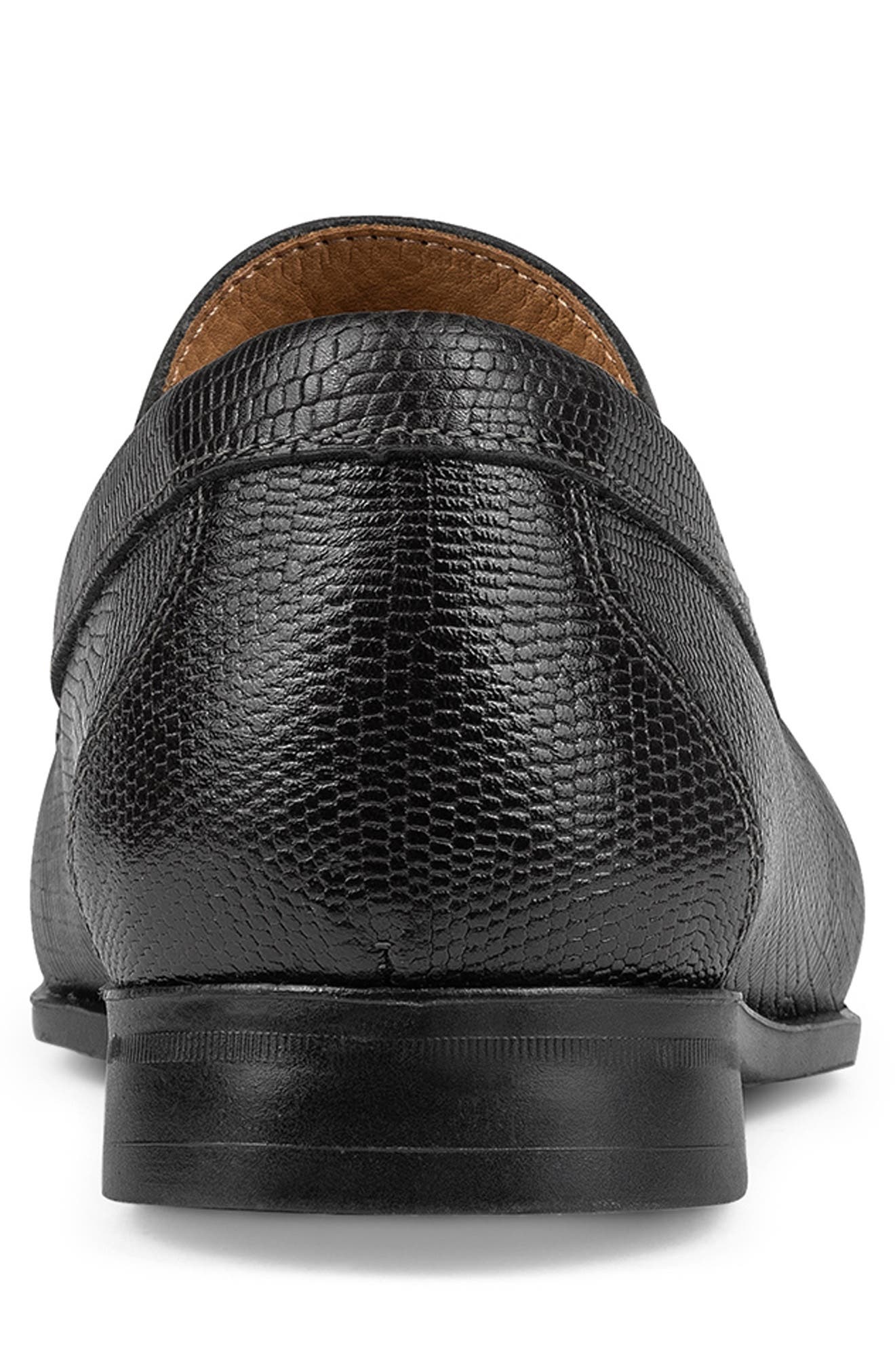 Donald Pliner Lizard Embossed Driver, Alternate, color, Black