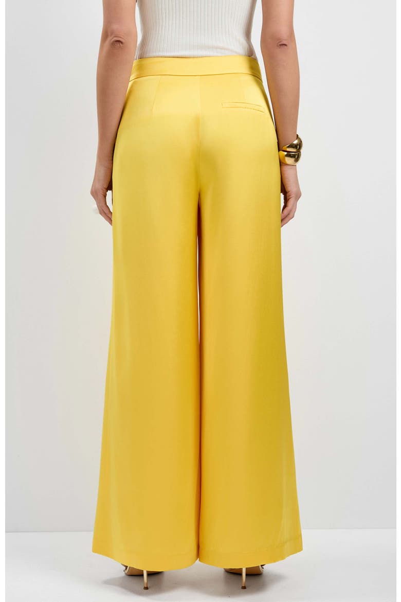 Pontaccio Satin Pants, Alternate, color, Lambretta Lemon