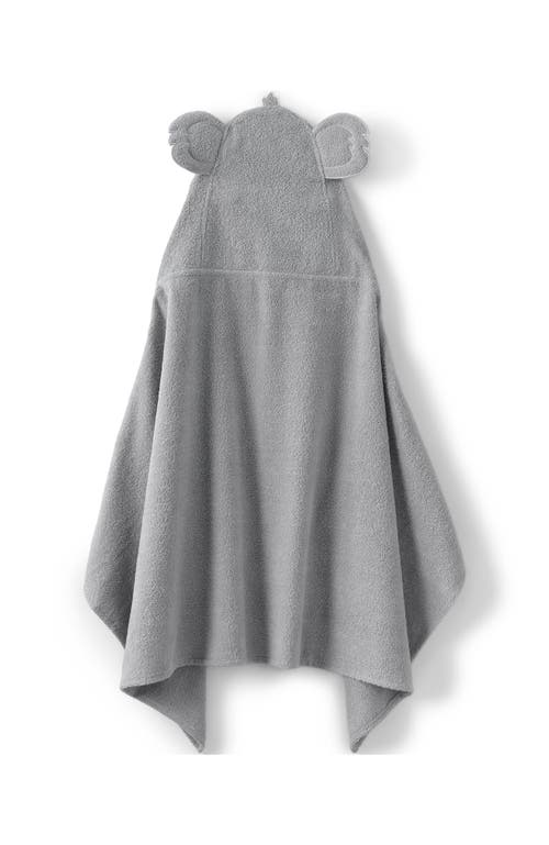 Lands' End Kids Cotton Hooded Towel In Koala