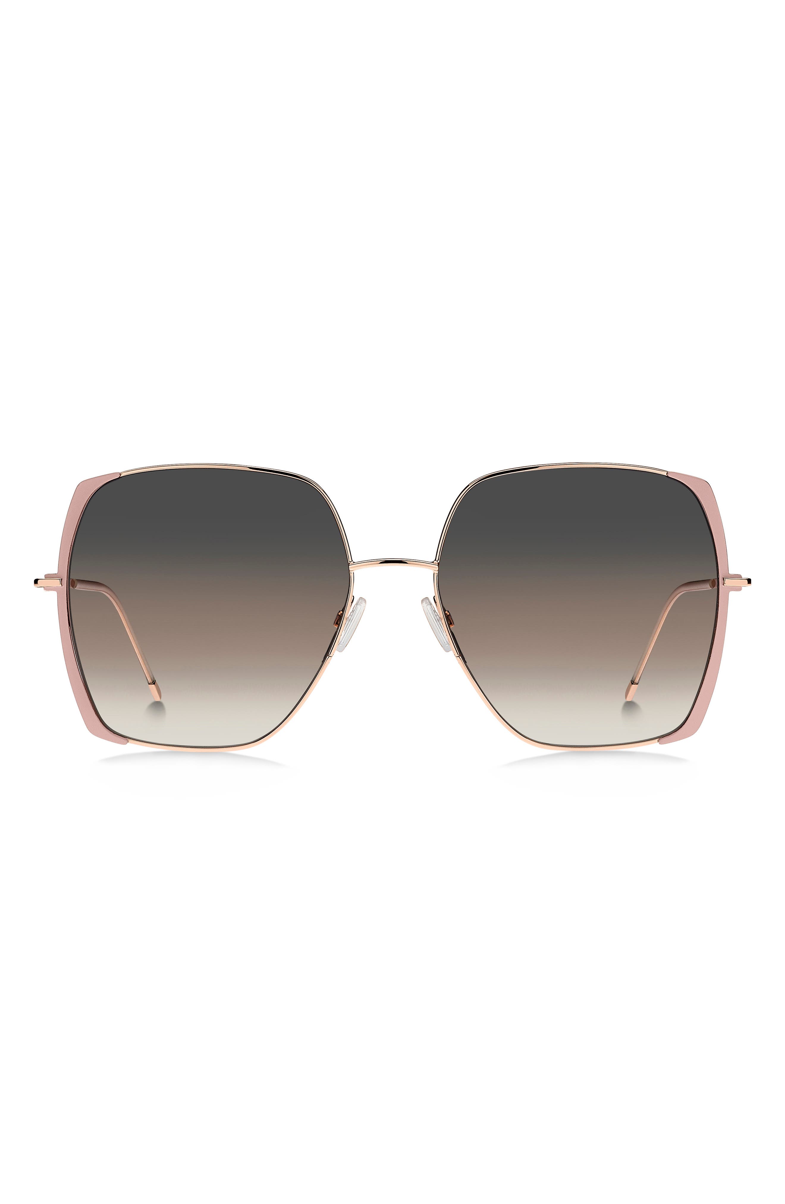 BOSS 58mm Gradient Square Sunglasses
