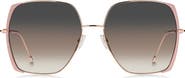 BOSS 58mm Gradient Square Sunglasses
