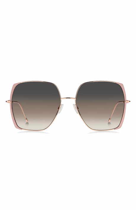 BOSS 58mm Gradient Square Sunglasses