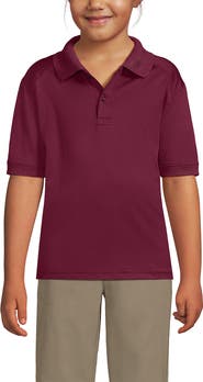 Lands' End School Uniform Kids Short Sleeve Rapid Dry Polo Shirt